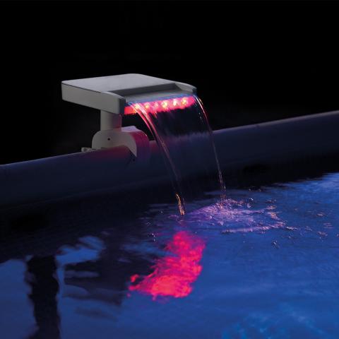 Καταρράκτης Πισίνας με πολύχρωμα LED Φώτα